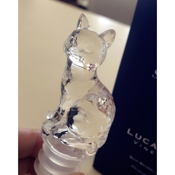 Vinkork för champagneflaskor (transparent katt)