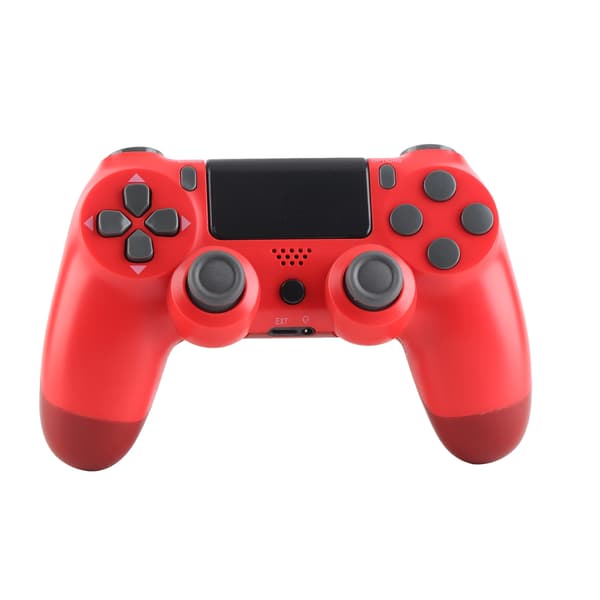 Trådløs Controller Gamepad med Touch Screen Audio Funktion USB Kabel til PS4 / PS4 Pro / PS4 Slim Rød
