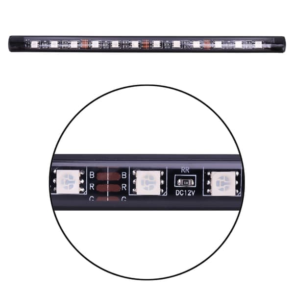 LED-stripe for bil - 48 LED-lys med RGB og fjernkontroll