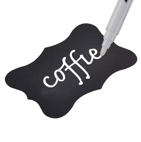 Jar Labels | Jar Marking | 24 Labels + Black Pen black