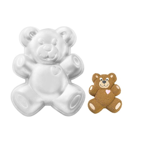 12 tommer 3D aluminium bamse bageform - kageform - bamse