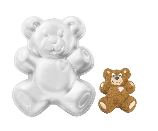 12 tommers 3D aluminiums bamse bakeform - kakeform - bamse