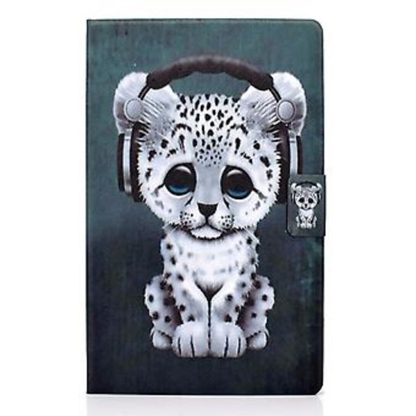 Nahkakotelo tabletille Samsung Galaxy Tab A9+ (Music Leopard)