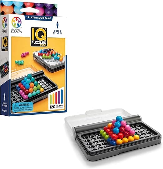 Smart Games - IQ Puzzler Pro, Puslespill med 120 utfordringer, 3 spillemoduser, 8+ år
