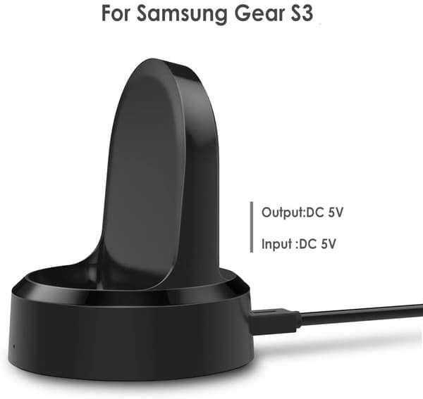 Trådløs lader for Samsung Gear S3, Frontier og Classic