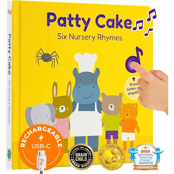 Cali's Patty Cake Lydbog, Interaktive Børnerim for Småbørn 1-3 år