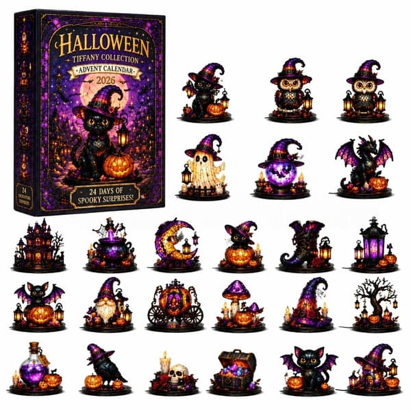 Halloween Tiffany Style Adventskalender Nedräkning Blind Box Tiffany 26*18*3CM