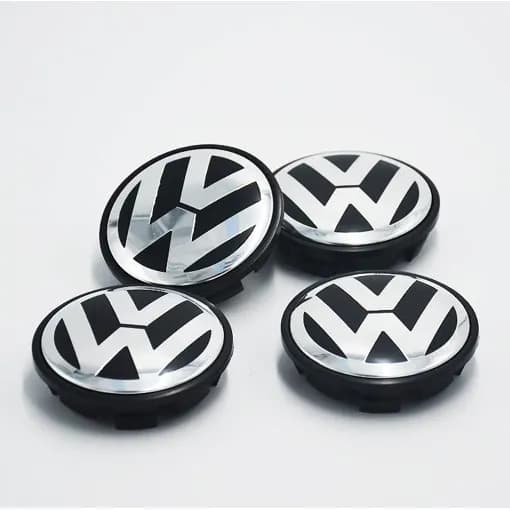 4 stk. VW logo Ydre diameter 56 mm Hætte Fælg emblem Fælg mærke