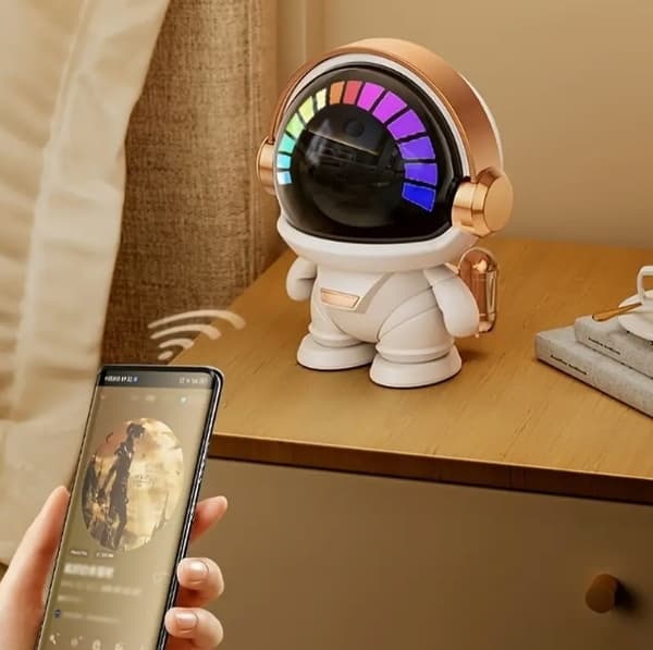 Bærbar Bluetooth-højttaler med LED-lys Trådløs Mini Stereo Lyd til Udendørs Indendørs Brug
