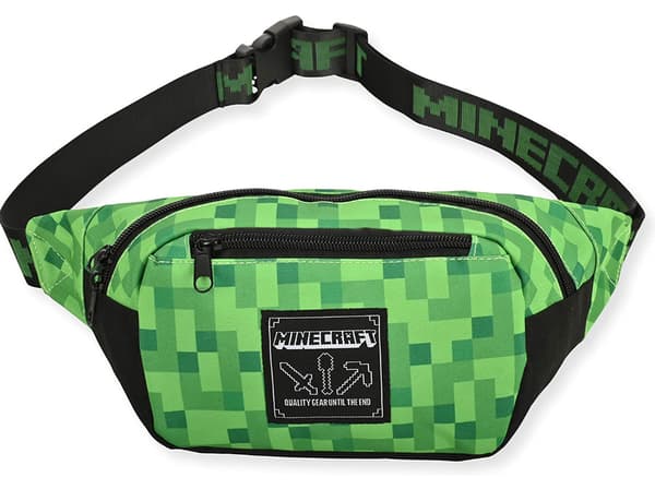 Minecraft leksaker creeper ansikte ryggsäck midjeväska stor kvantitet 32*17 Creeper Fanny Pack