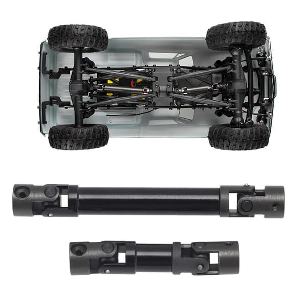 Oppgradert drivakselmontering foran/bak for SCX24 90081 RC Modellbil DIY