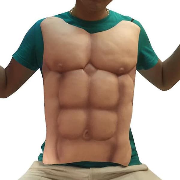 Falske Brystmuskler Mage Six Pack Abs Festdrakter Rollespill Morsomt
