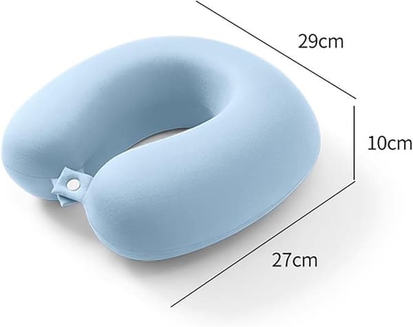 Resekudde Memory Foam Nackkudde Stödkudde Lättvikt Snabbvikning för Camping Sovkudde