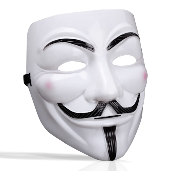 for Vendetta-mask, Anonymous Guy Fawkes Halloween-mask - Hackermask