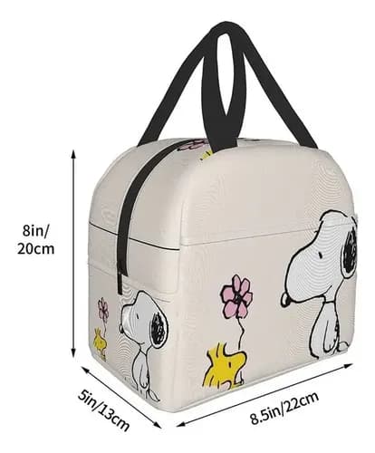 Snoopy Madkasse med Blomsterdesign, Farvebillede Farve