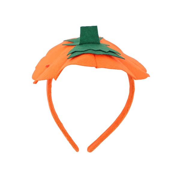 Græskar Hårbånd til Halloweenfest, 3D Plys Hårbøjle Kostume Tilbehør til Børn og Voksne 2