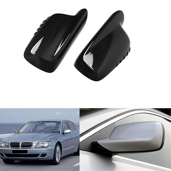 1 par bil bakspejl dæksler trim hætter til E65 E66 E67 E46 Coupe E46 51167074236 51167074235 blank sort