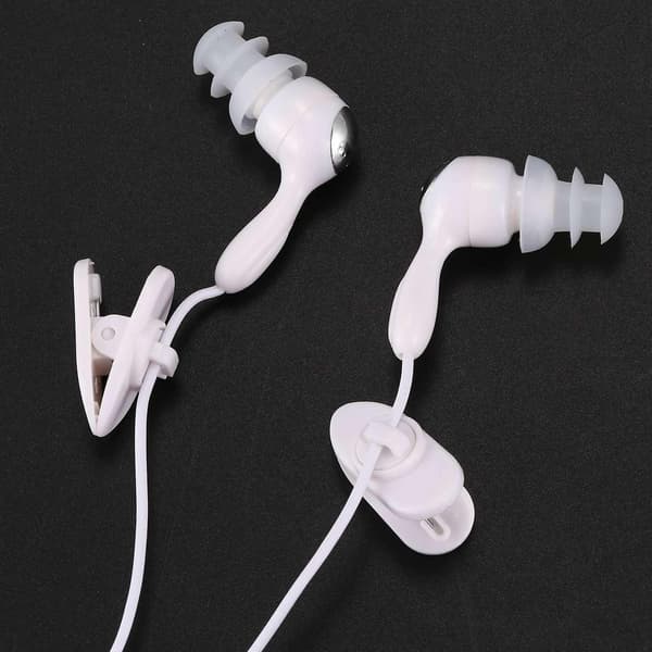 4x Vanntette In-ear Hodetelefoner for Mp3 Mp4 Undervanns Hvit
