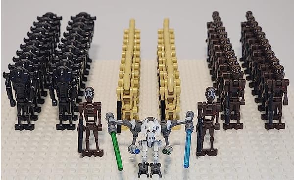 Star Wars stridsrobot soldater barnens byggklossar leksakspåsar 25PCS