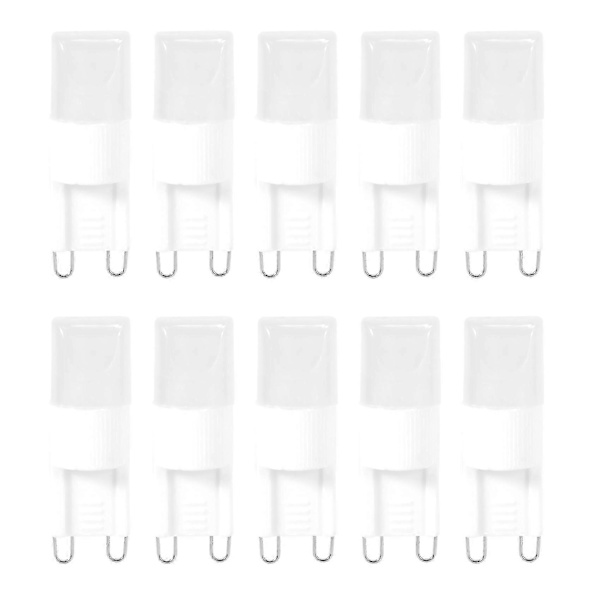 10x G9 LED-lampa 1W Hög Ljusstyrka Varmvit 3500K Ljuslampa