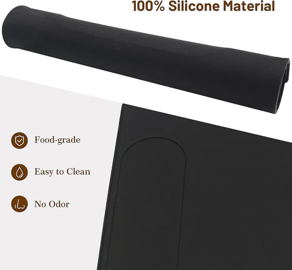 Kaffemaskinmatte, Silikonbase under kaffemaskin, Multifunksjonell gummimatte