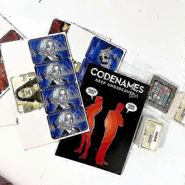 Lark & Clam Codenames Deep Undercover 2.0 - Pelailuillan lautapeli aikuisille, Limited Edition[HK] Oranssi