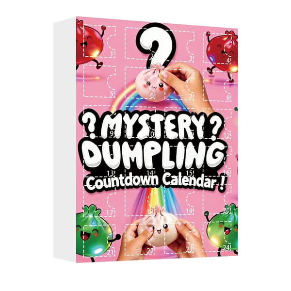 Squishy Dumpling Mystery Julekalender Dumpling Squishies Mysterieboks med 24 TILFELDIGE Overraskelses Squishies for Angstlindring Hånd