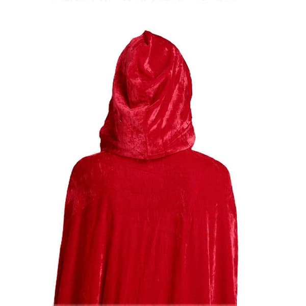 Julemandens Kappe - Rød Hætte Kappe til Julefrokost Cosplay (1,5 m)