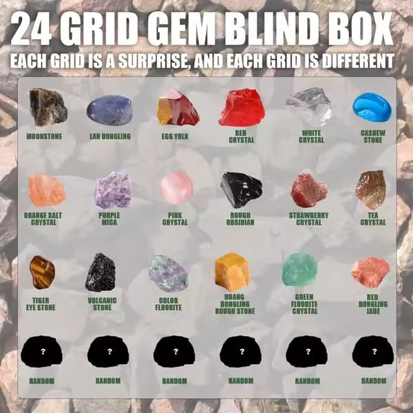 Halloween og julepynt blind box, 24 julegavelegetøj, julekalender