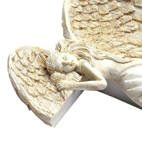 Dørkarm Engel Dekorations Statuer Ornamenter Vinger Engel Resin Håndværk Left