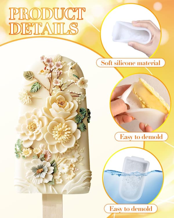 Silikoneforme til blomsteris, Silikoneforme til blomsteris