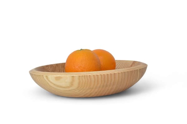 Træskål Frugtskål Ø 24 Cm Kernesche Håndlavet