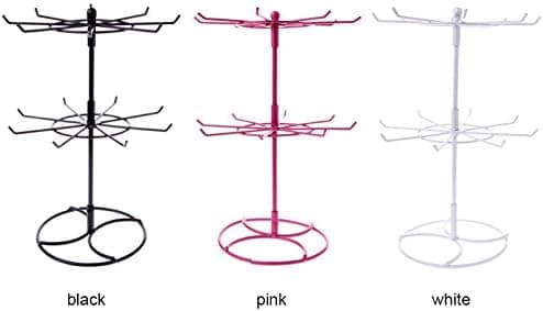 1 stk. (hvid) smykke ring display stand, roterende