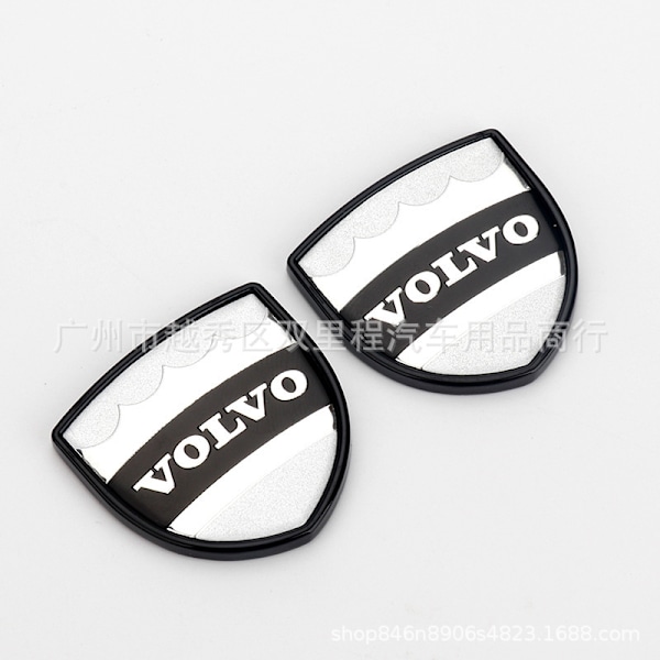 Sopii Volvo VOLVO Volvo S60 S90 XC60 XC90 -malleihin, muokattu suojakilpi auton logo autotarra takamerkki Black bottom volvo black pair