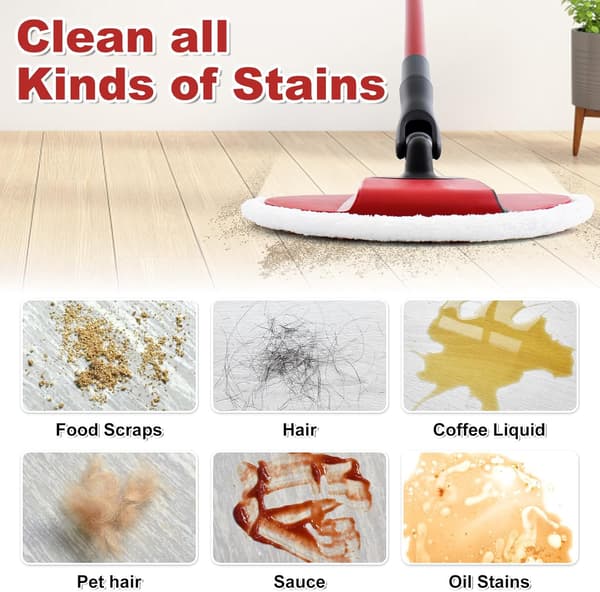 Erstatningsmoppehoveder til Spin Mop-hoveder kompatible med Vileda Spin and Clean gulvmoppe og spand Genanvendelig og vaskbar mikrofibermoppe