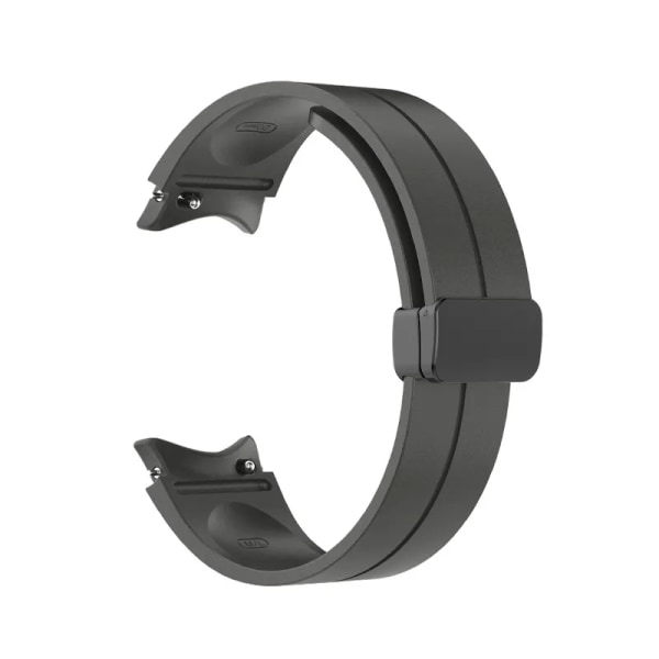 Silikonarmband utan luckor till Samsung Galaxy Watch 5/4 40mm 44mm 5 Pro 45mm Original Magnetiskt Armband till Watch 4 Classic Rem dark gray