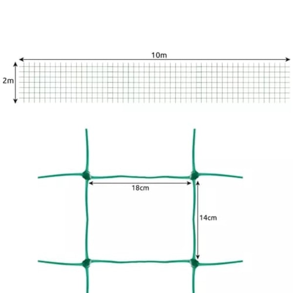 Växtnät / Stödnät för växter - 2x10m