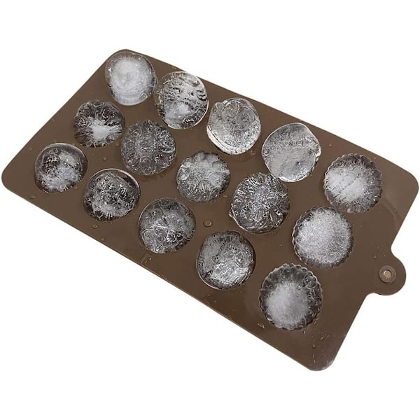 4-pack Blomformade Silikonformar för Choklad och Godis