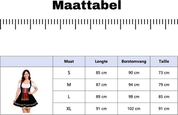 Gotisk Festkjole til Voksne - Sort Tyl Kostume til Halloween og Karneval Wednesday L