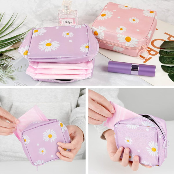 13*5*13cm, (lila prästkrage) 2 st sanitetsservettförvaring, vass