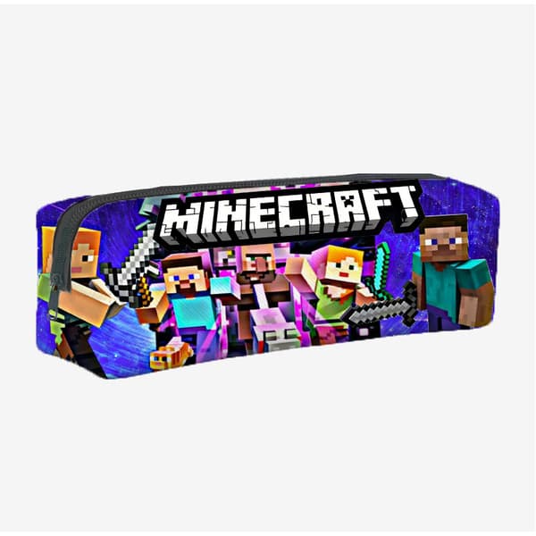 Ny Minecraft speltillbehör student skolväska stor kapacitet student dragkedja pennfodral pattern 2