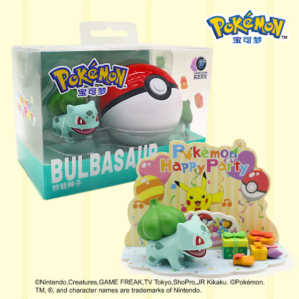 Aito Ball Scene -koristelutrendi, yllätyslaatikko, Pikachu-mallinukke, käsintehty lelu Sleeping Pikachu (PVC box)