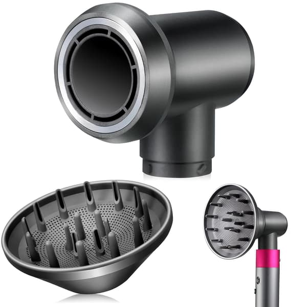 Kompatibel diffuser og adapter for Dyson Airwrap Styler Oppgradering Hårfønerfester Tilbehør Erstatning for alle hårtyper 1 hår
