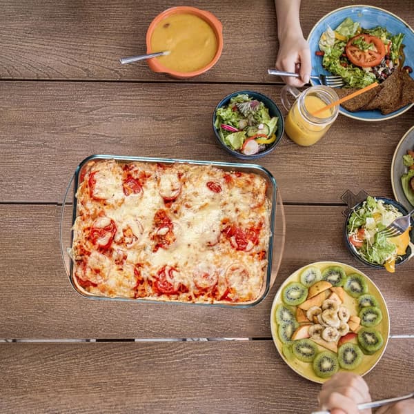 1,6L Lasagne Bageform Ovnfast Glasform 30 x 17,5 x 5,5 cm Rektangulær Stegepande