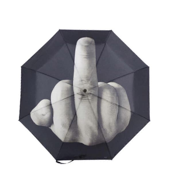 Nyt langfingerdesign sort paraply cool mode indflydelse paraply