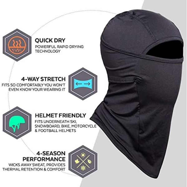 Motorcykel Balaclava Cykling Mænd Kvinder Ski MTB Maske Hals