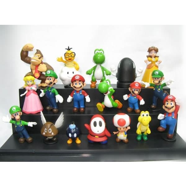 Super Mario 18-pakningsfigurer julegaver
