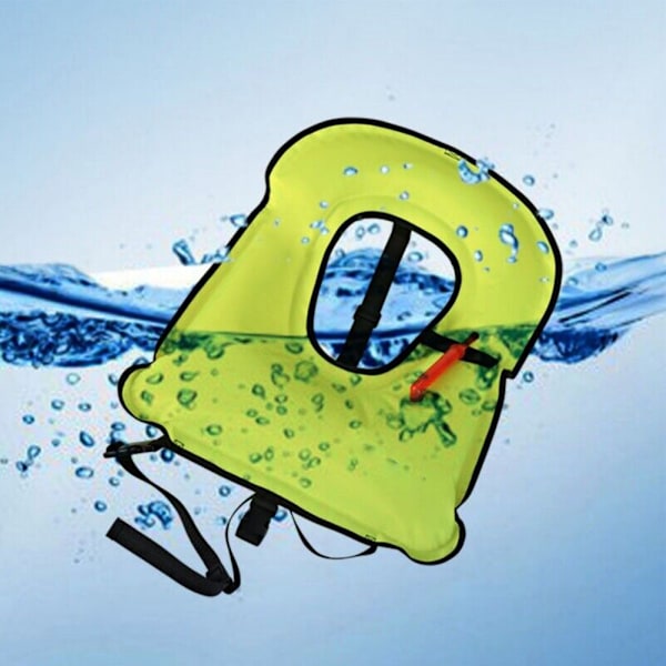 Oppblåsbar snorkelvest for voksne, lett og slitesterk flytejakke for dykking Red