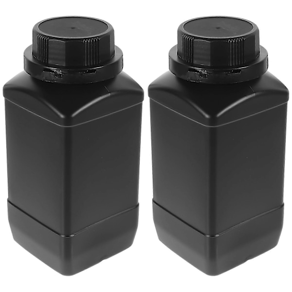2 st 1000ml Plast Kemikalieflaskor med Bred Hals