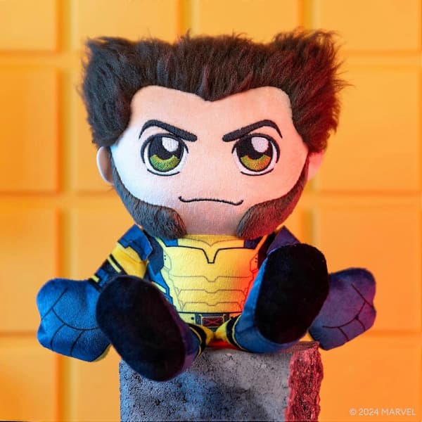 Marvel Deadpool 3 Wolverine 8' Kuricha Sittende Leke Plysj - Myk Chibi Stil Leke